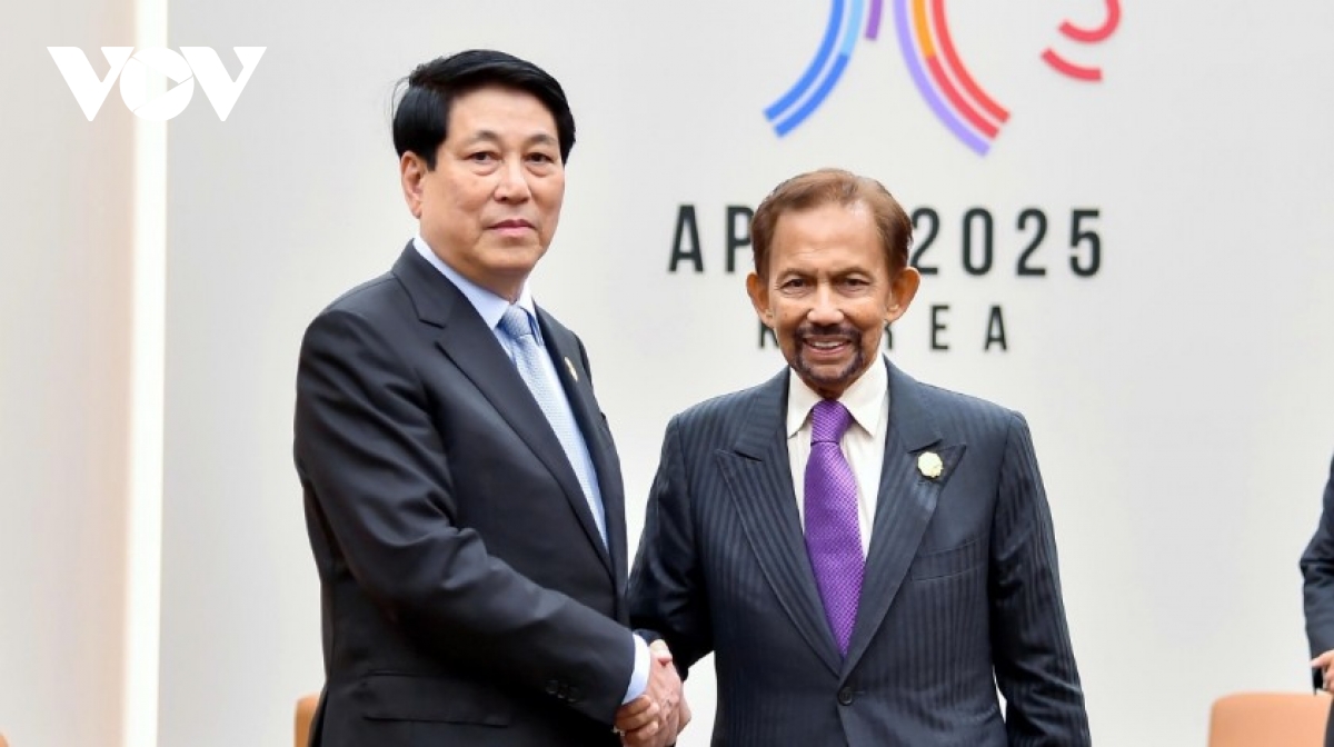 President expresses wish for stronger all-around cooperation with Brunei